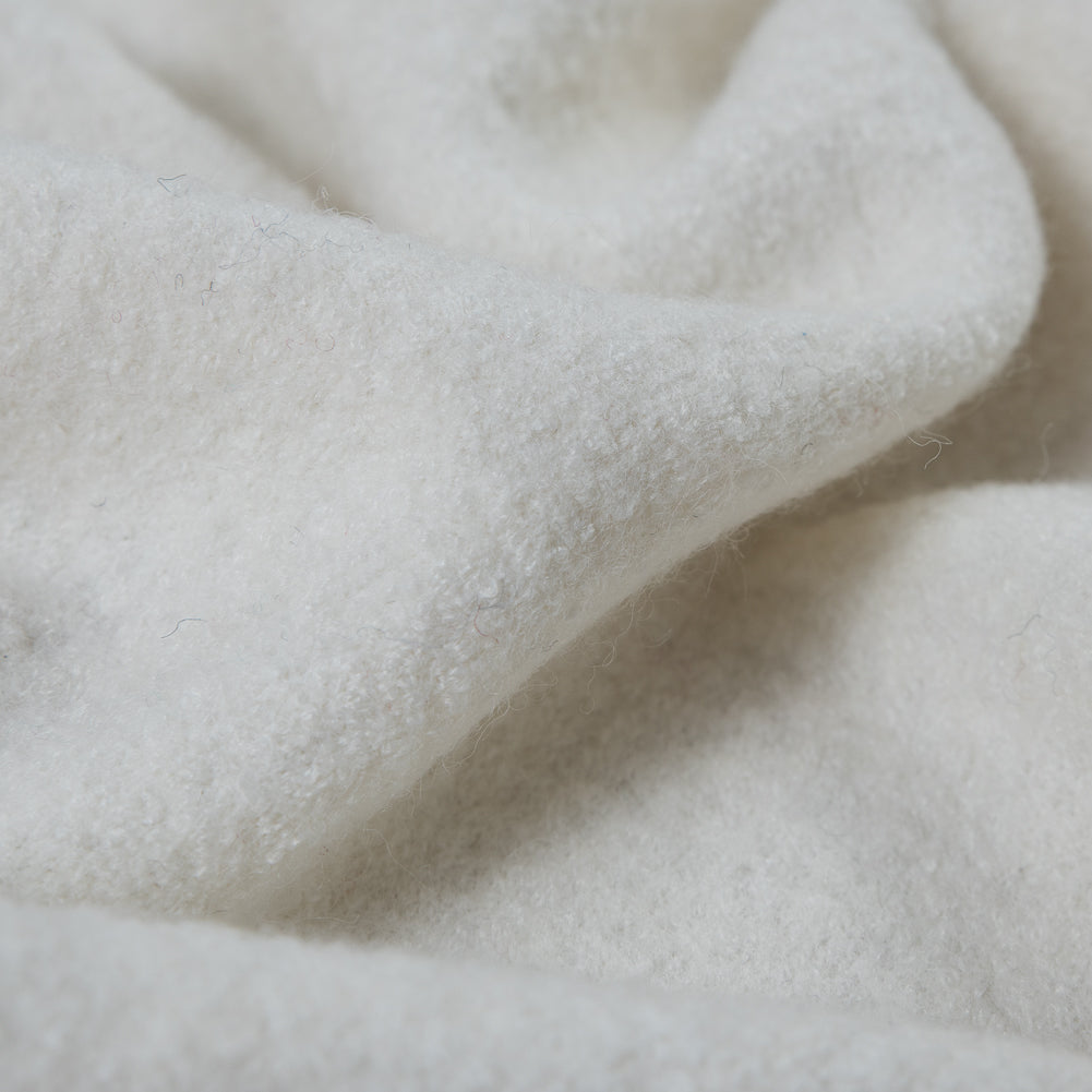 Boiled Wool Coating Fabric - Whisper White - Ketil Collection