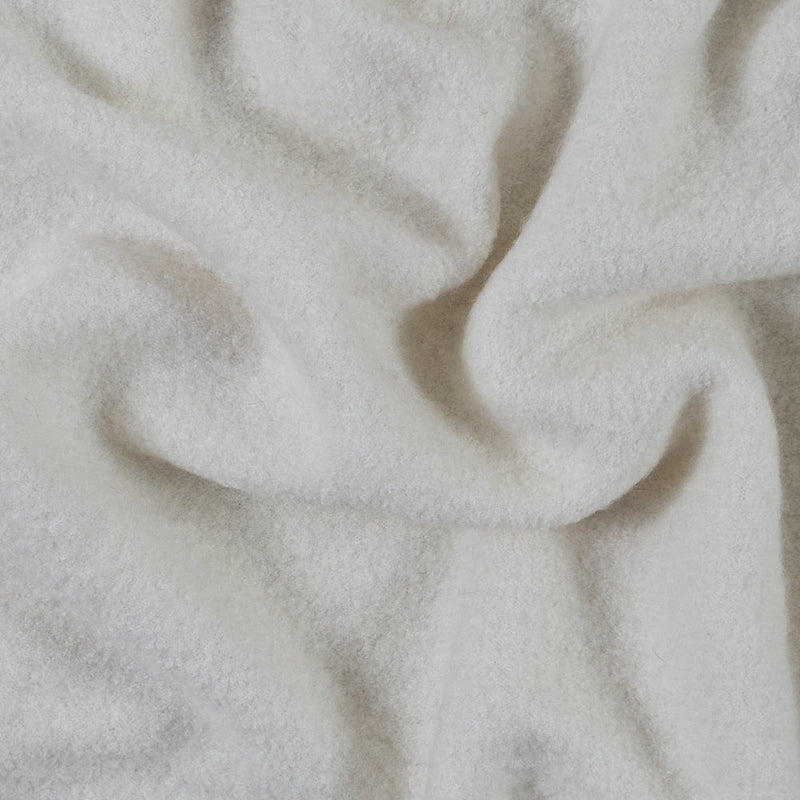 Boiled Wool Coating Fabric - Whisper White - Ketil Collection