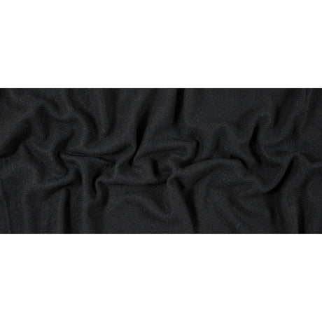 Boiled Wool Coating Fabric - Black - Ketil Collection