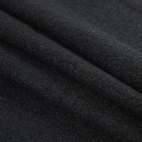 Boiled Wool Coating Fabric - Black - Ketil Collection