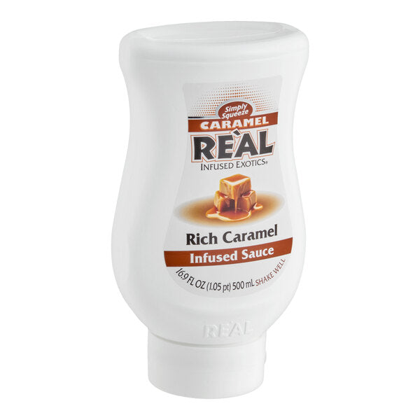 Real Rich Caramel Infused Syrup 16.9 fl. oz. - 6/Case