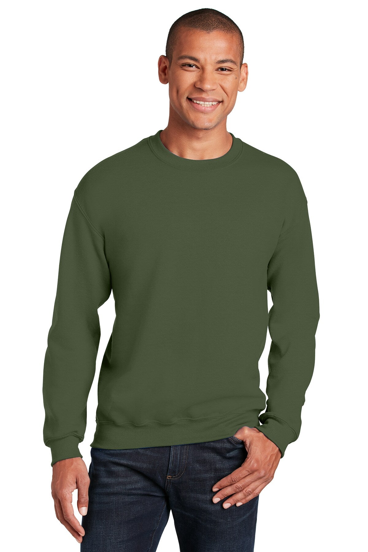 Gildan® Heavy Blend Crewneck Long Sleeve Sweatshirt