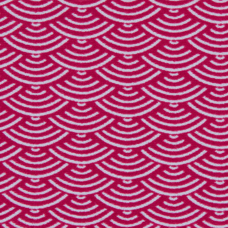 Bright Rose Geometric Printed Nylon Spandex