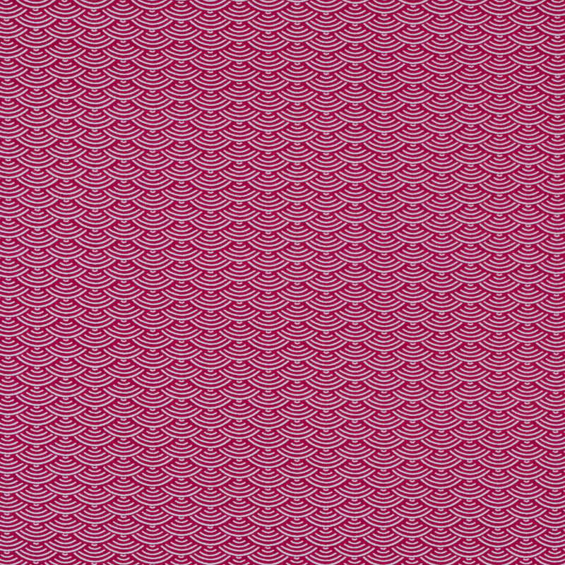 Bright Rose Geometric Printed Nylon Spandex
