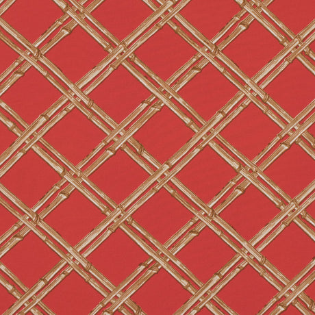 Fiesta Orange and Taffy Bamboo Printed Polyester Jersey