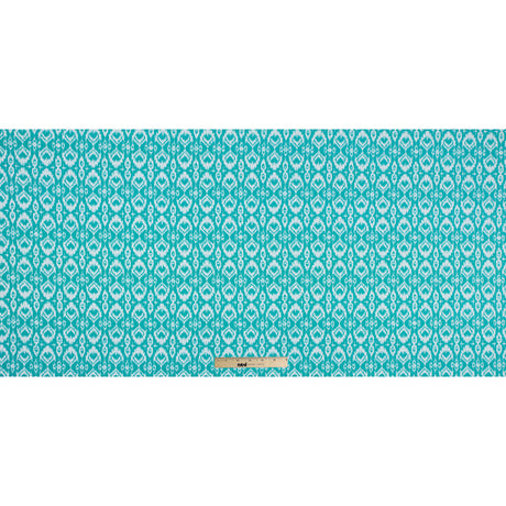 Spectra Green Ikat Printed Polyester Spandex
