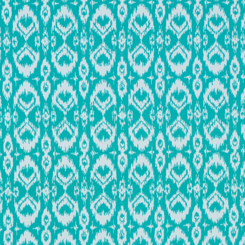 Spectra Green Ikat Printed Polyester Spandex