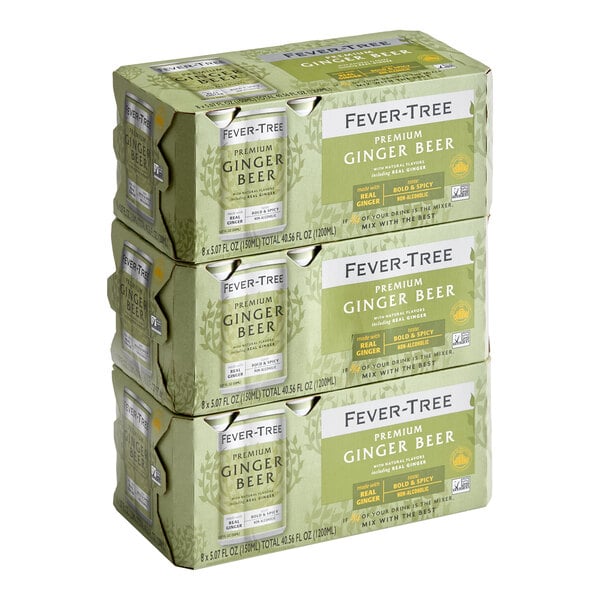 Fever-Tree Premium Ginger Beer Can 5 fl. oz. - 24/Case