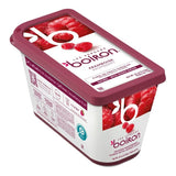 Les Vergers Boiron Sweetened Red Raspberry Puree 2.2 lb. - 6/Case