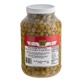 Pitted Manzanilla Olives 1 Gallon (4.13 lb. Dr. Wt.) - 340/360 Count - 4/Case