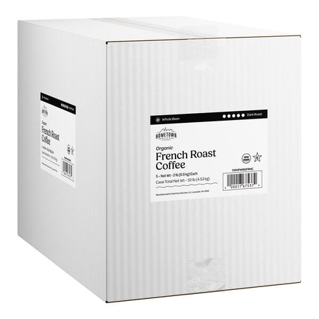 Hometown Provisions Organic French Roast Whole Bean Coffee 2 lb. - 5/Case