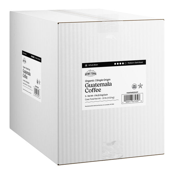 Hometown Provisions Organic Guatemalan Whole Bean Coffee 2 lb. - 5/Case