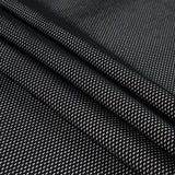 Italian Black Netting Fused to a Birch Jersey