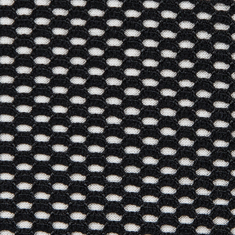 Italian Black Netting Fused to a Birch Jersey
