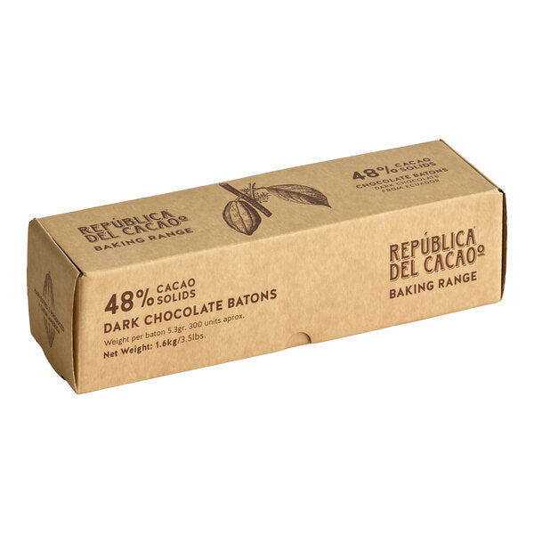 Republica Del Cacao 48% Dark Chocolate Batons - 2,100/Case
