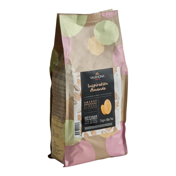 Valrhona Almond Inspiration Couverture Feve 6.6 lb. - 3/Case