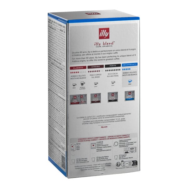 illy Decaf Classico Single Serve Espresso Pods - 18/Box