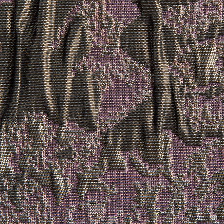 Metallic Pink, Nude and Black Abstract Brocade