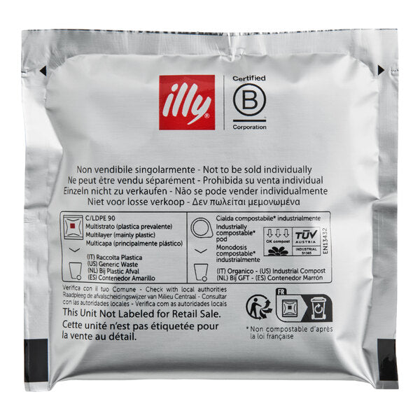 illy Classico Lungo Single Serve Espresso Pods - 18/Box