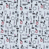 Make-Up Digitally Printed on a Stretch Neoprene/Scuba Knit