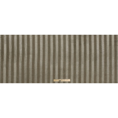 Golden Beige Awning Striped Cotton Upholstery Velveteen