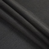 Black Coffee Twill Wool Double Cloth