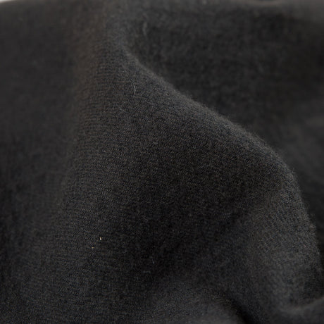 Black Coffee Twill Wool Double Cloth
