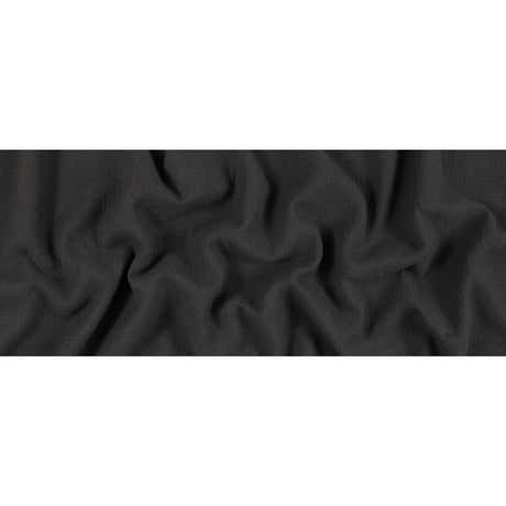 Black Coffee Twill Wool Double Cloth