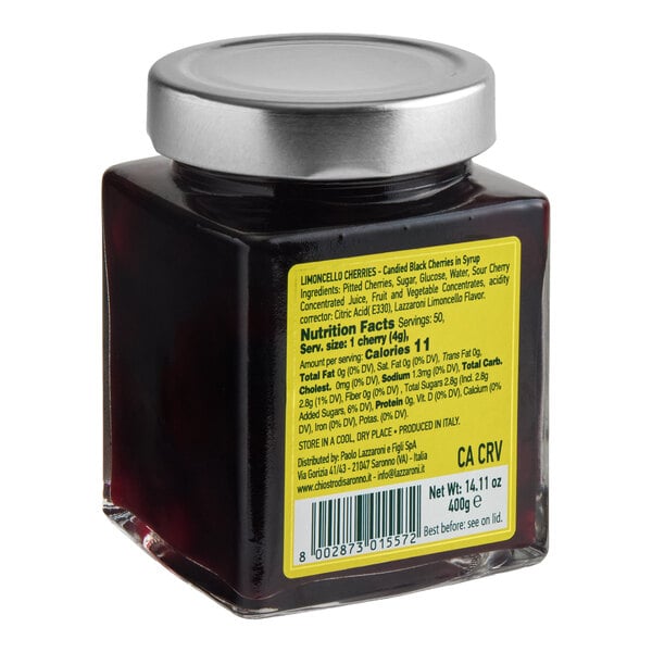 Lazzaroni Limoncello Cherries 400 Grams - 12/Case