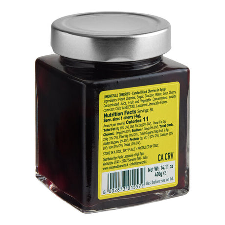 Lazzaroni Limoncello Cherries 400 Grams - 12/Case