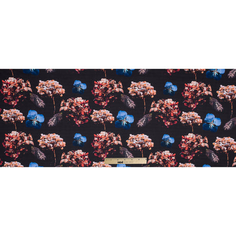 Multi-color Floral Digitally Printed Stretch Neoprene/Scuba Knit