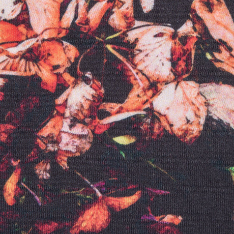 Multi-color Floral Digitally Printed Stretch Neoprene/Scuba Knit