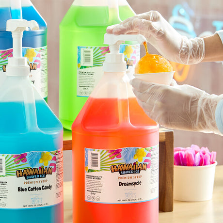 Hawaiian Shaved Ice Dreamsycle Snow Cone Syrup 1 Gallon - 4/Case