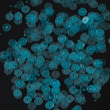 Bag of Turquoise Transparent Bright Loose Sequins - 5mm