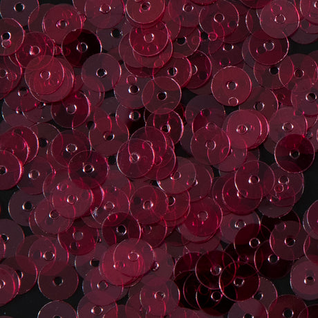 Bag of Ruby Transparent Bright Loose Sequins - 5mm