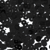 Bag of Black Transparent Bright Loose Sequins - 5mm
