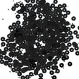 Bag of Black Transparent Bright Loose Sequins - 5mm