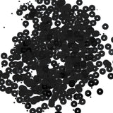 Bag of Black Transparent Bright Loose Sequins - 5mm