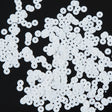 Bag of White Transparent Bright Loose Sequins - 5mm