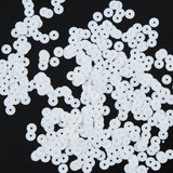 Bag of White Transparent Bright Loose Sequins - 5mm
