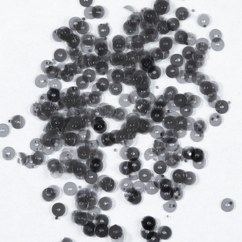 Bag of Gray Transparent Bright Loose Sequins - 5mm
