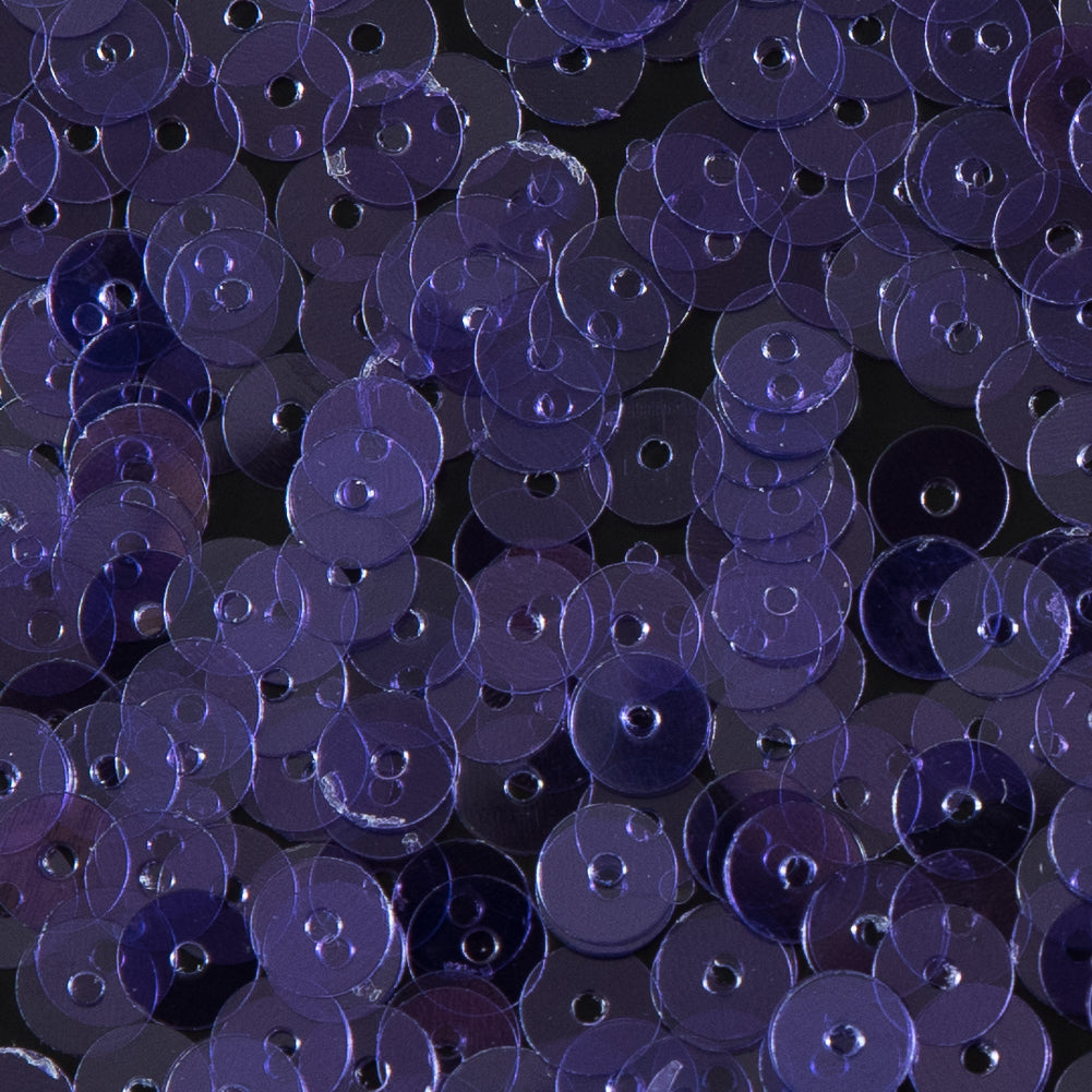 Bag of Purple Transparent Bright Loose Sequins - 5mm