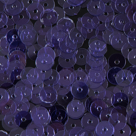 Bag of Purple Transparent Bright Loose Sequins - 5mm