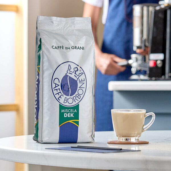 Caffe Borbone Decaf Whole Bean Espresso 2.2 lb. - 6/Case