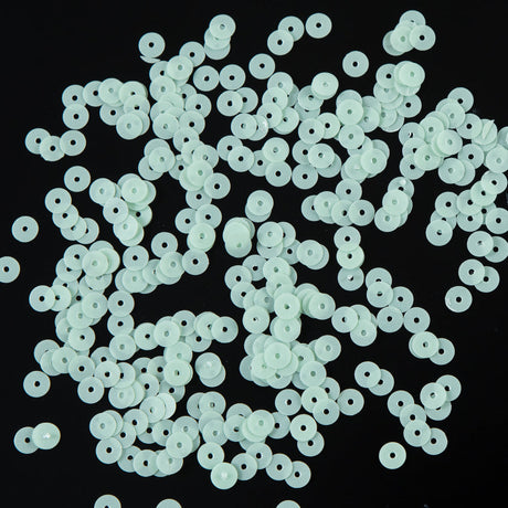 Bag of Tea Green Dull-Bright Loose Sequins - 5mm