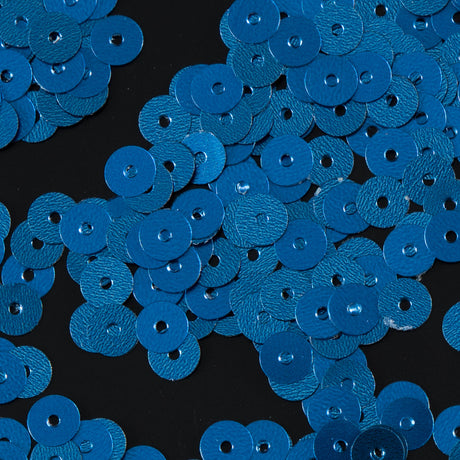 Bag of Blue Dull-Bright Loose Sequins - 5mm