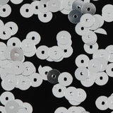 Bag of Silver Color Loose Sequins with Silver Back - 5mm