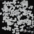 Bag of Silver Color Loose Sequins with Silver Back - 5mm