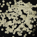 Bag of Old Gold Color Loose Sequins with Silver Back - 5mm