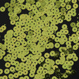 Bag of Lime Color Loose Sequins with Silver Back - 5mm